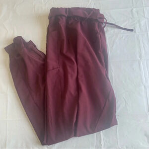 Joe Fresh parachute pants Plus-size 1X Burgundy in colour